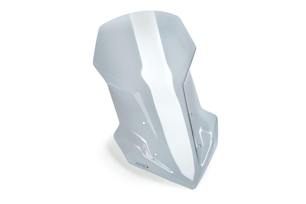 Puig 8910H Cupolino Touring alto e aerodinamico in acrilico CN da 4 mm con profilo arrotondato, zona superiore piatta e deflettori che migliorano la protezione, Fumé