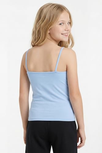 Image of Kurve Girl's Sleeveless Tank Top - Stretch Undershirts Cami Camisole, UV Protective Fabric, Rated UPF 50+ (Made in USA)