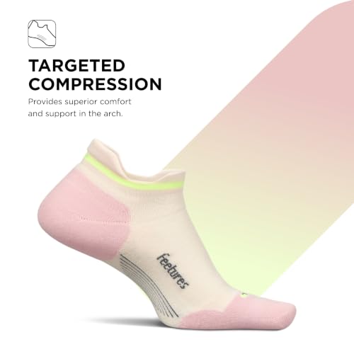 Image of Feetures Elite Max Cushion No Show Tab - Running Socks for Men & Women, Athletic Compression Socks, Moisture Wicking