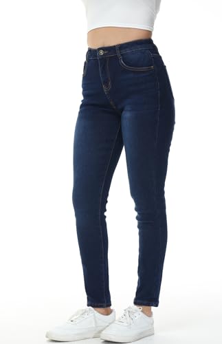 GUNLIRE Women's Fleeced Lined Jeans Winter Skinny Fit High Waisted Thicken Stretch Thermal Warm Pants2