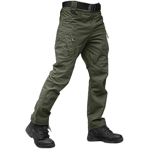 TACVASEN Men's Tactical Outdoor Cargo Trousers Cover