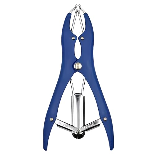 Balloon Expander Pliers Balloon Stuffing Tool Stainless Steel Balloons Stretcher Sequin Filling Pliers for Filling Balloons Sequins Petal(Blue)
