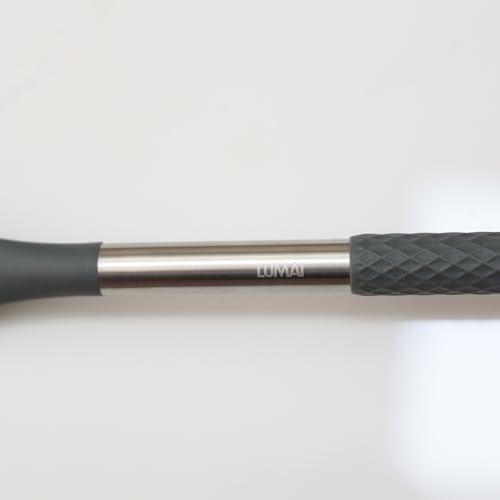 Kit de 8 Utensílios de Cozinha Grandes em Silicone e Inox - Espátula, Colher, Pegador de Massa, Conc