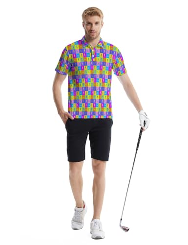 Golf Polo Shirts for Men Athletic Golf Polos Short Sleeve | Funny Golf Polos for Men,Funny Golf Shirts for Men,Moisture Wicking Short Sleeve,Men's Gifts,Gifts for Men,Funny Polo miniatura 6