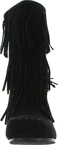 Pierre Dumas Girls Apache-6 Fringe Moccasin Boots3