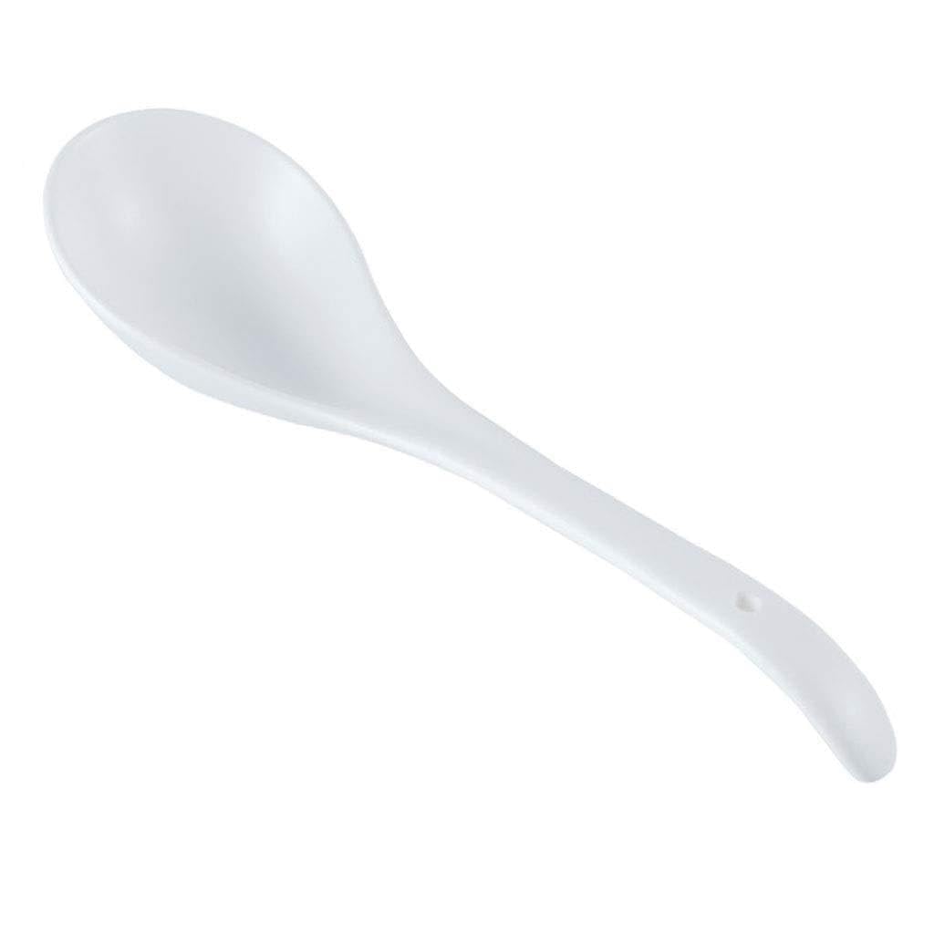 Cuillères à dîner à Long Manche pour la Maison, Grande cuillère en céramique ? Grandes cuillères à Soupe, Lot de 4,4 Pack