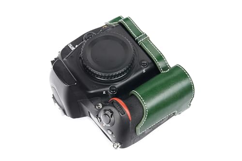 Housse cuir véritable Nikon D750 vert protège boîtier