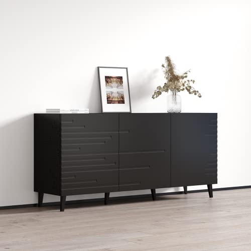 Nova 61In Sideboard Black,Nova-Side-Black #TOP2