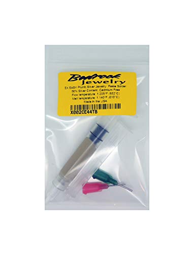 Silver Solder Paste, Extra Easy, with a Flux, Ss 60, 3 DWT Syringe, Lead-Free, Cadmium-Free, Made in USA (Extra Easy)