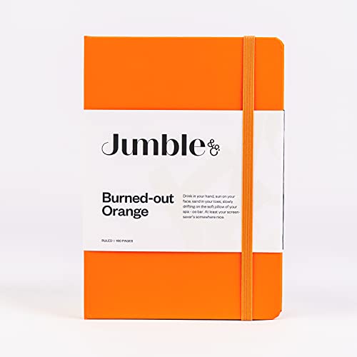 Jumble & Co Moodler - Cuaderno de rayas (tamaño B6), color naranja