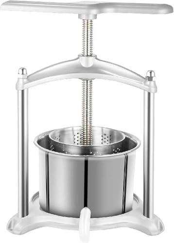 UWYTGF Manual Wine and Fruits,3L Stainless Steel Manual Spermidor for Household Machine,Vegetable Tincture and Cider
