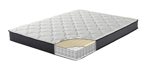 Zinus Tight Top - Matelas à Ressorts ensachés 140 x 200 cm - Matelas orthopédique avec fermeté Moyenne - Rembourrage recyclé et Mousse Haute densité pour Plus de Confort - Hauteur 25 cm - Certifié