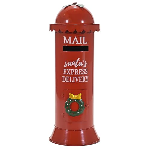 EMPOTEC Briefkasten Weihnachtsmann Briefkasten zylindrisch Dekoration...