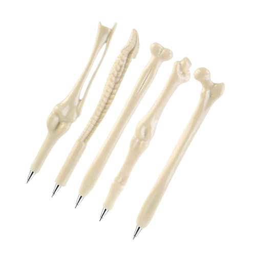 Set de 4 divertidos bolígrafos en diseño de huesos (tinta negra) para Enfermeras, médicos, ortopedas, radiógrafos, radiólogos, bolsas de fiesta. calidad increíble.