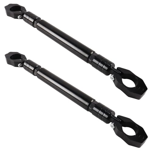 Enwye Barre d'équilibrage Universelle en Alliage d'aluminium pour Guidon de Moto, diamètre 22 mm, Noir, Renfort, Protection, Levier, Accessoire