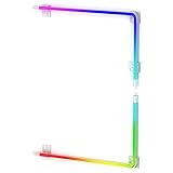 upHere Adressierbaren 3pin RGB Header LED Streifen für Computer kompatibel mit ASUS Aura RGB, MSI Mystic Light, ASROCK Aura RGB，GIGABYTE Motherboard，White Silicone Housing（LS40-2）