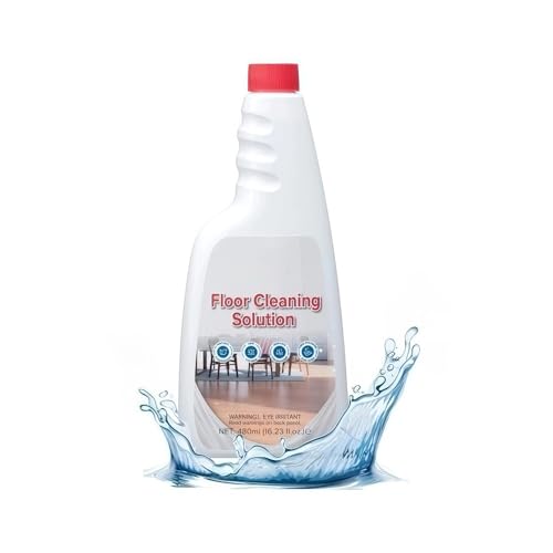 Gcbhfjrcyz Solution Nettoyante for Sols Durs 480 ML, Compatible avec Roborock S8 MaxV Ultra Et Qrevo | Saros | Série G | Série S Les Aspirateurs Robots(1bottlr)