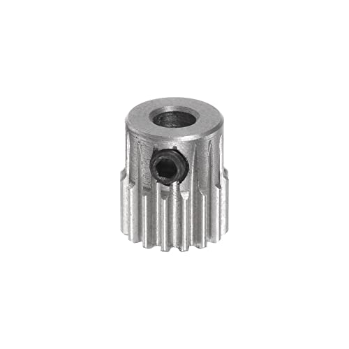 HARFINGTON - HARFINGTON Pinion Gear 3mm Bore 16T Mod 0.5 Stainless Steel Spur Diff Differential Motor Gear RC Car Replacement Parts
