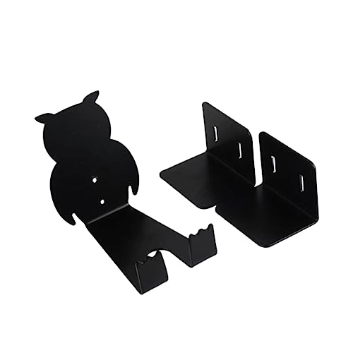 DECHOUS 1 Set Owl Wall Hanging Rack Sturdy Storage Hanger for Bikes Space Saving Design Easy Installation for Home Garage Retail Displays Black