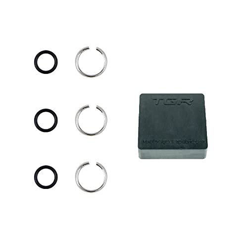 Toolguy Republic 3/8" Impact Retaining Ring Clip With O-Ring Fits Dewalt Type Wrenches - 3 Sets #TOP11