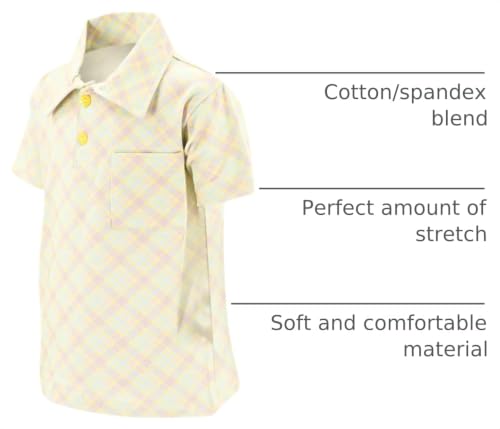 Image of Unique Baby Short Sleeve Collared Boys Polo Shirt, Toddler Kids Polo Shirts