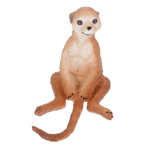 Milisten Figura Di Suricato Realistica Riproduzione Animale Simulato in Plastica Decorazione Giardino Camera Ragazzo Ragazza Statuette Animali Artificiale
