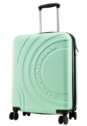 Velocity 55x40x20cm (22x16x8) Expandable Suitcase 4 Wheel Luggage Cabin Bags Suitable for Ryanair, Easyjet, Jet 2 Paid Carry On (Mint Green)2