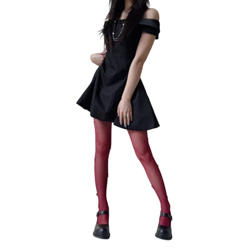 Limtula Medias de encaje para mujer, medias estampadas, medias de red para raves, fiestas, clubes, disfraces, leggings de encaje, B, Altoa única