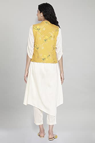 Ensemble ethnique imprimé en viscose mélangée fluide et légère couleur beige