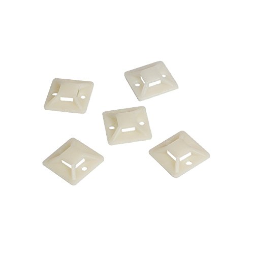 Supporto Autoadesivo 30x30mm per Fascette 100 Pz Beige