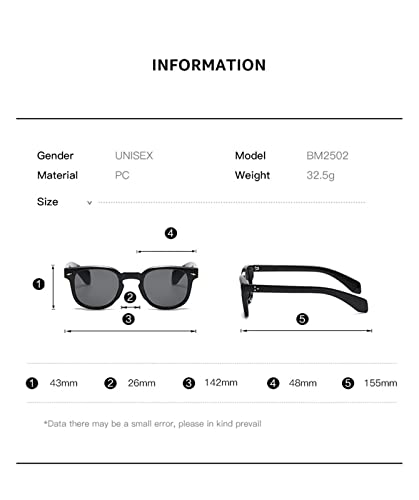 ZENYS Round Frame Retro Fashion Sunglasses for Men and Women Outdoor Vacation Decorative Sunglasses (Color : F, Size : 1)3