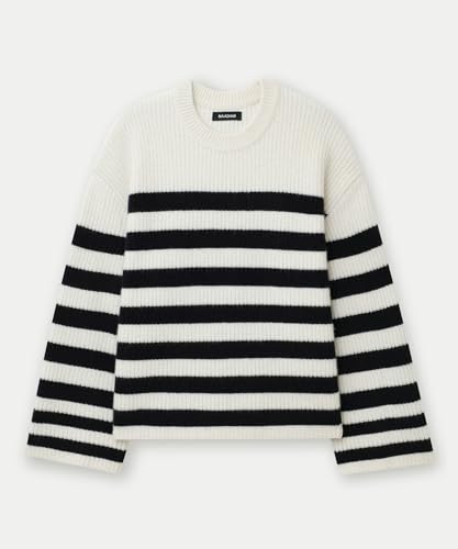 Image of NAADAM Women's Super Luxe Cashmere Striped Crewneck