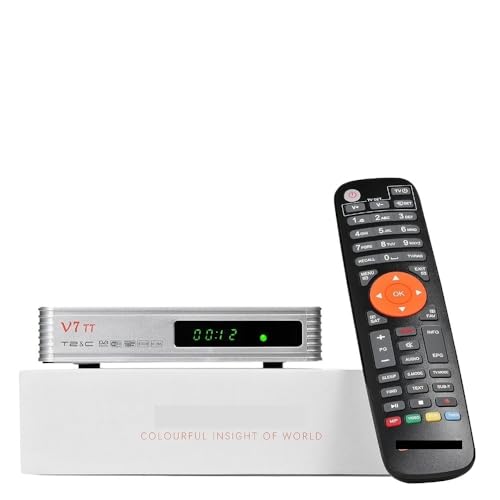 Decodificador de TV terrestre V7 TT DVB-T/T2 TDT, receptor H.265, 10 bits, Full HD 1080p, cable con antena WiFi USB/Ethernet.,Dispositivo Portátil