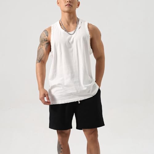 Regata masculina de cor lisa, gola V, rasgada, sem mangas, modelador corporal, Preto, XG