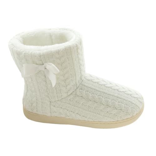 Bottes hiver pour femmes Holibanna en tricot chaud et confortable