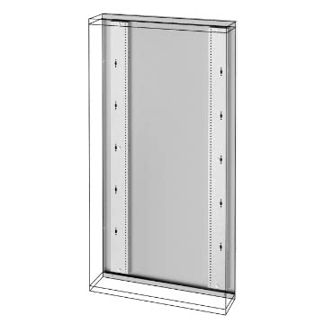 Cadre arrière Gewiss GWD3015 pour stabiliser les grands coffrets muraux QDX 630 L