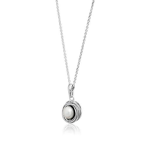 JEAN RACHEL JEWELRY 925 Sterling Silver Necklace for Women with Freshwater Pearl Vintage Design - Hypoallergenic, Lead & Nickel Free Jewelry - Artisan Handcrafted Statement Necklace3