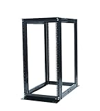 Raising ELECTRONIS 22U 4 Post Open Rack Frame Rack Enclosure 19 Inch Adjustable Depth Aluminum