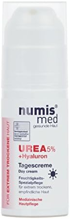 Numis Med UREA 5% Day Cream + Hyaluronic Acid for Extremely Dry Sensitive Skin from Germany Dermatologist Tested 5 Star Guarantee Paraben Free Vegan Moisturizes & Protects Extremely Dry Skin 50 ml