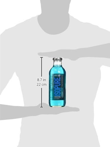 Isopure 40g Protein, Zero Carb Ready-To-Drink- Blue Raspberry, 20 Fl Oz (Pack of 12)
