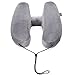 Beteammer cojín Inflable del Cuello de Viaje, Almohada de avión con Funda de Terciopelo Suave, Almohada de Cuello Inflable, para Dormir Coche Tren Autobús y Uso Doméstico