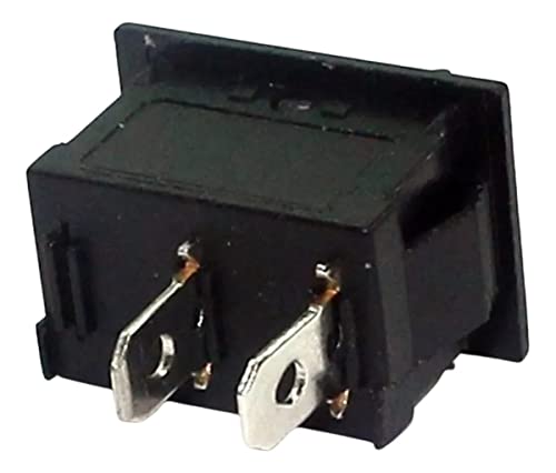 KCD1-101 Chave Interruptor Gangorra 2 Posições Preta