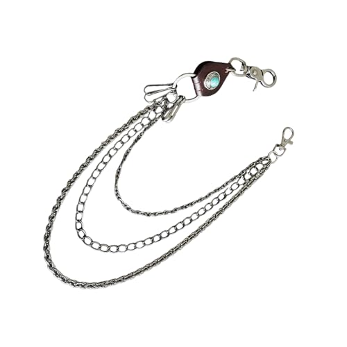 Plcpdm Vintage Schädel Leder Taillenkette