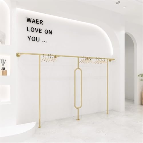 Expositor creativo para tienda de ropa y perchero de pared moderno 7