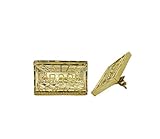 As You Wish Unisex Rough Textured Cookie Nugget Stud Earing In Gold Plated (Last Supper 21.6mm)