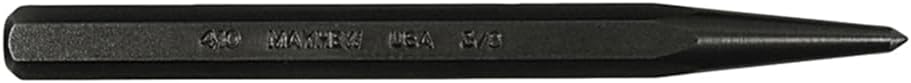 Mayhew Tools 24002 Center Punch, 3/16" - 5 mm x 5", Black Oxide Finish