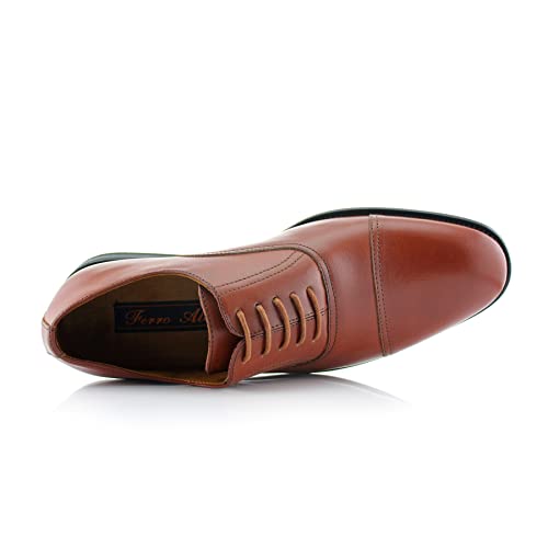 Image of Ferro Aldo Men's Classic Cap Toe Oxford Dress Shoe Collection | Perfect for Formal, Business, and Wedding Attire