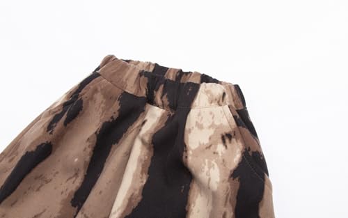 Mud Kingdom Boys Tie Dye Sweatpants Fleece Lining Elastic Waist Jogger Ribbed Leg Pants Warm Winter3