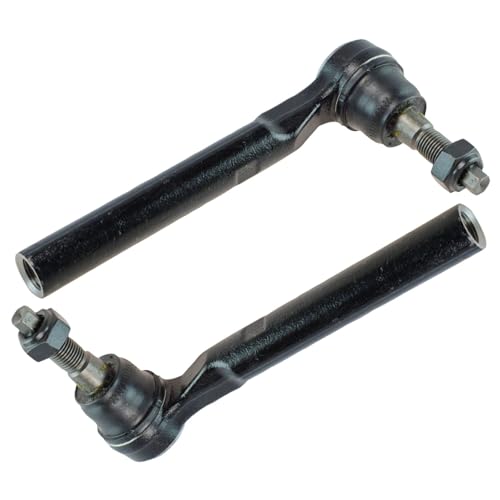 TRQ Outer Driver and Passenger Side Tie Rod Set 2 Piece Compatible with 2006 Hummer H3 16mm Thread Tie Rods 2007-2010 Hummer H3 2009-2010 Hummer H3T