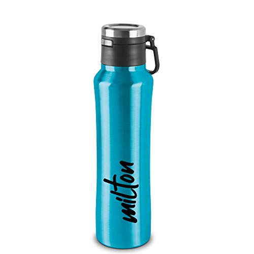 Milton Gulp 600 Thermosteel 24 Hours Hot or Cold Water Bottle, 575 ml, 1 Piece, Blue